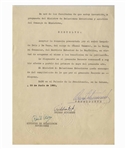 Fidel Castro Document Signed as Prime Minister From 1960